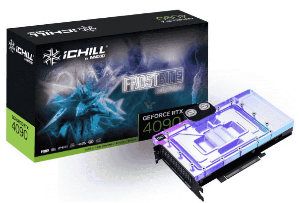 炫酷水冷设计!RTX 4090 iChill Frostbite Ultra和Pro震撼登场