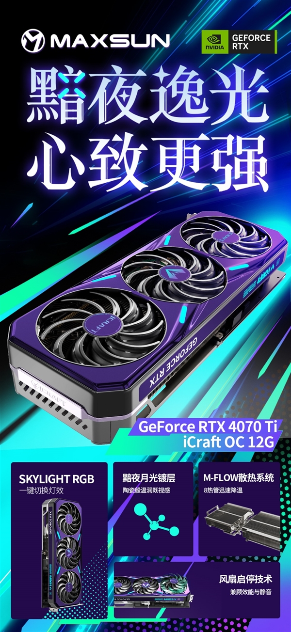 铭瑄发布两款RTX 4070 Ti显卡:10相供电、RGB信仰灯大升级