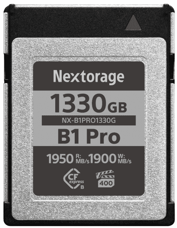 Nextorage 发布世界上最快的 CFexpress Type B 存储卡,写入速度 1900MB/s
