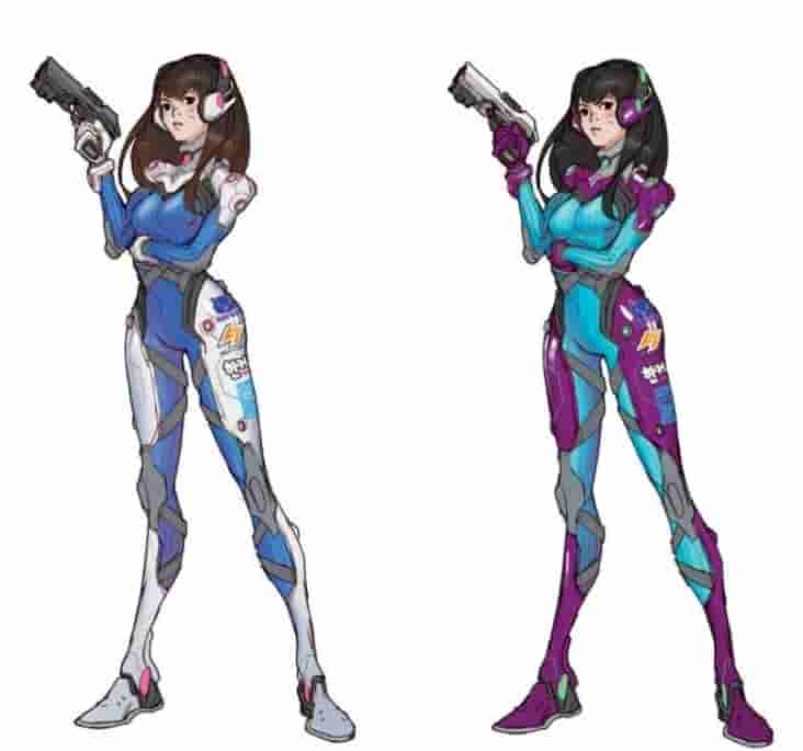 《守望先锋》人气角色D.Va庆生21岁外观历经变化