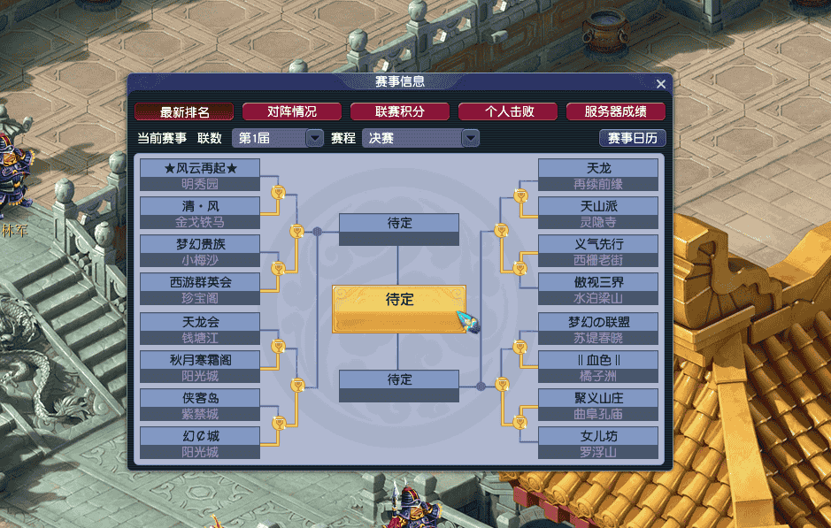 第一届帮派联赛四强出炉 赛事精彩回顾