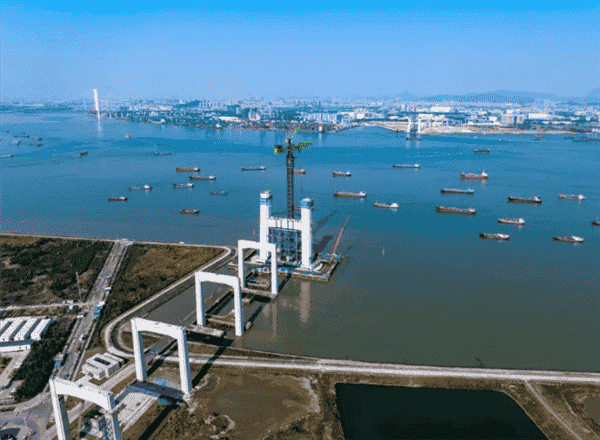 狮子洋大桥索塔破百米！双层16车道，将创五项世界纪录