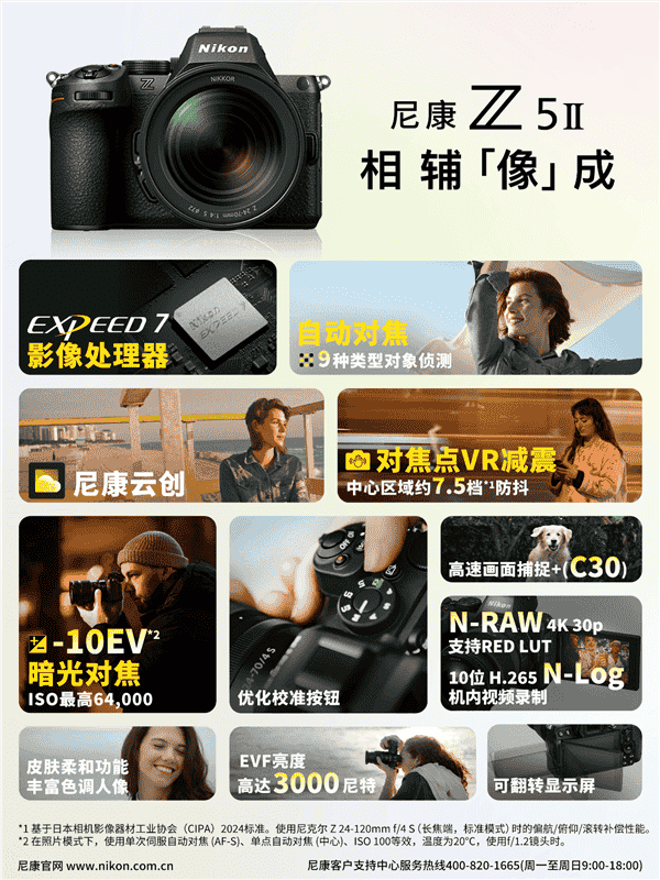 尼康Z5 II全画幅微单上市，万元起售，摄影爱好者新选择！