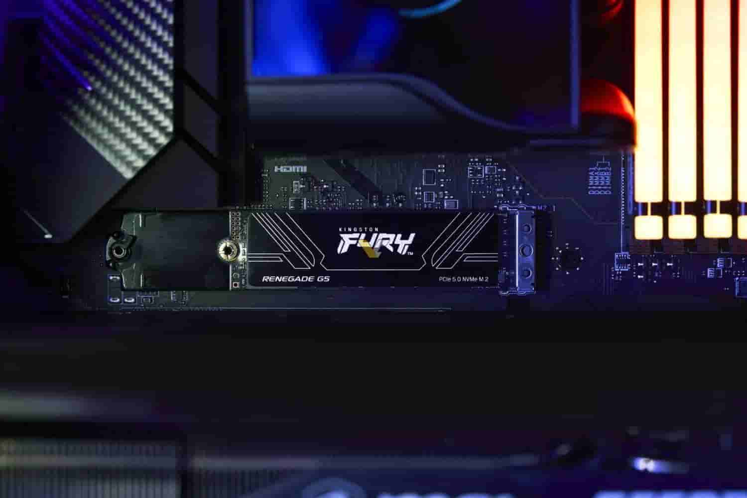 金士顿Fury Renegade G5 SSD曝光：PCIe 5.0速度可达14.8GB/s