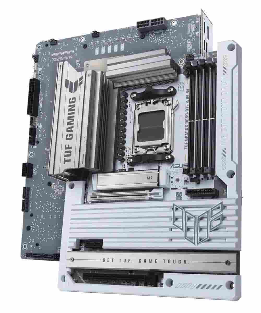 华硕TUF GAMING B850-BTF WIFI W白色主板首发，AMD背插设计引关注
