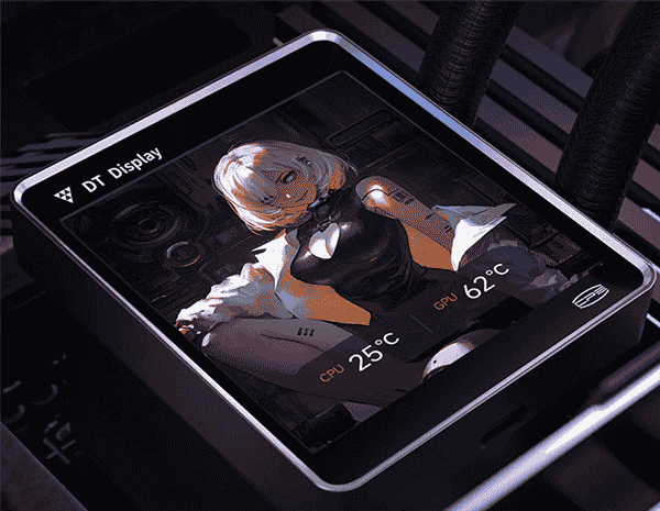 超频三银翼DT360水冷散热器首发！全铝CNC+3.4寸屏，积木风扇超静音