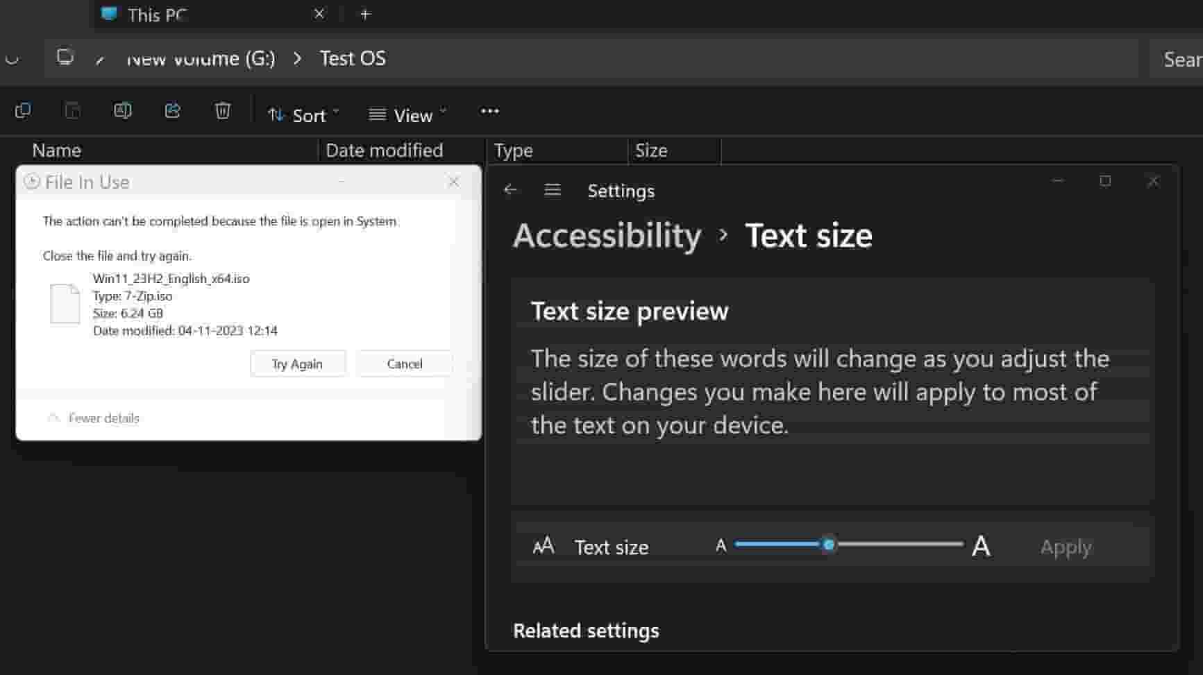 Win11 23H2预览版升级：文件管理器文本缩放功能全面优化