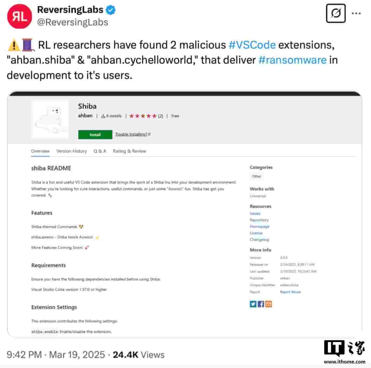 VS Code插件库遭黑客入侵，开发者需