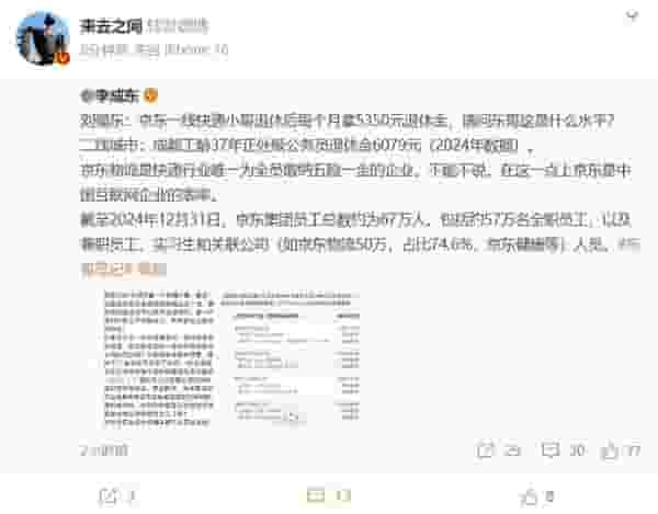 电商巨头创始人：快递员退休福利曝光，月领5350元退休金引热议！