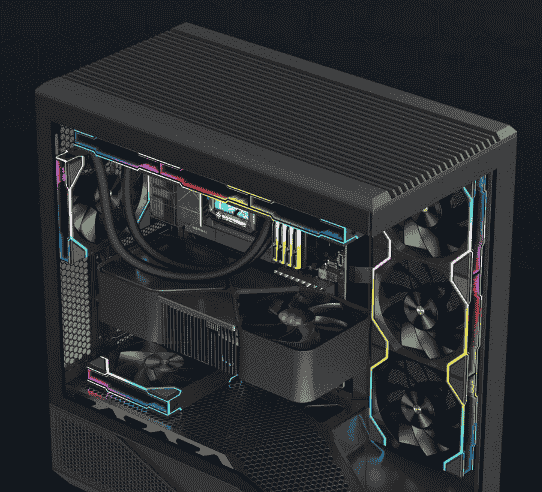 影驰金属大师暗卫机箱首发249元:270°全景展示,装机更便捷!