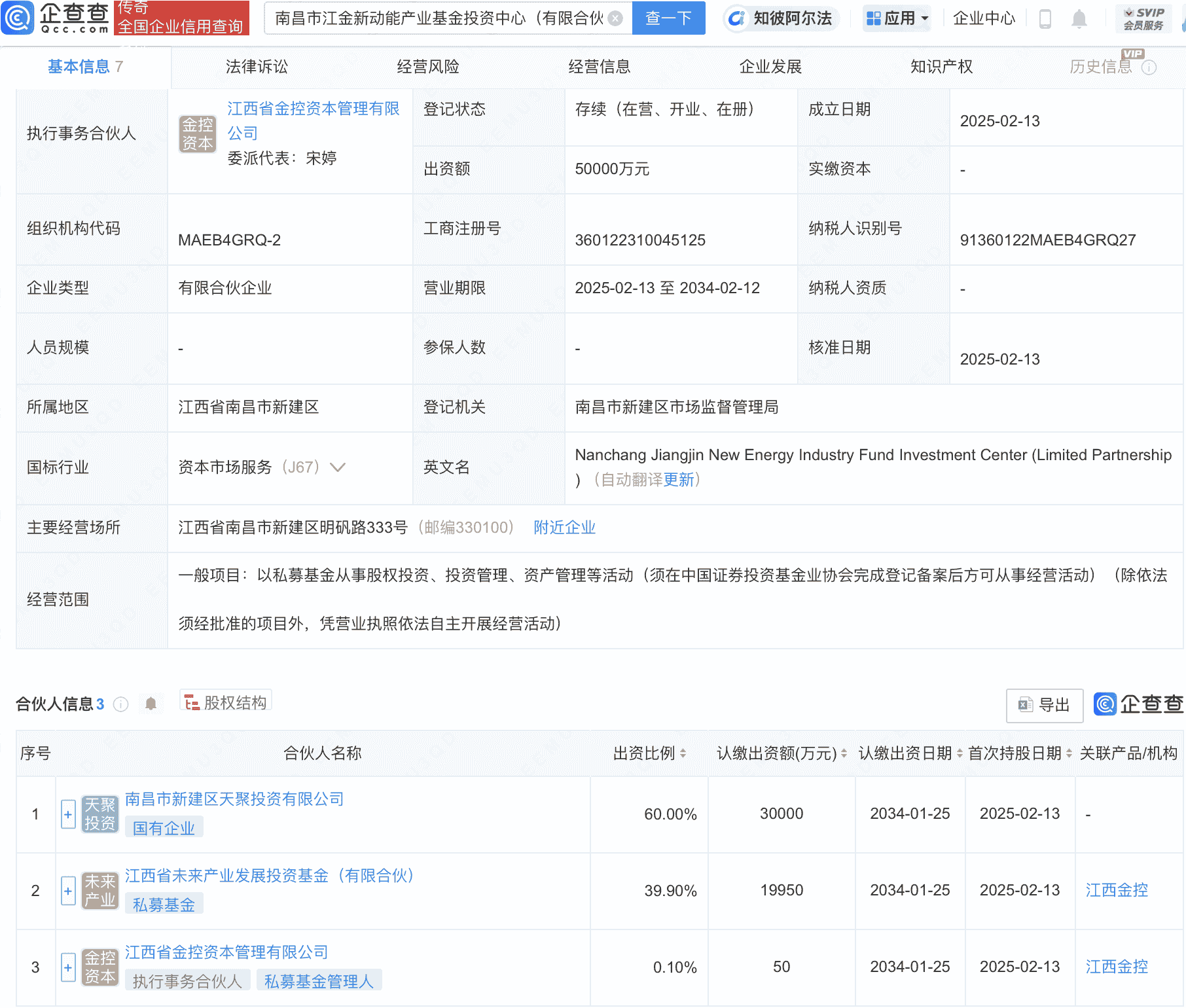 江西金控等在南昌成立新动能产业基金投资中心