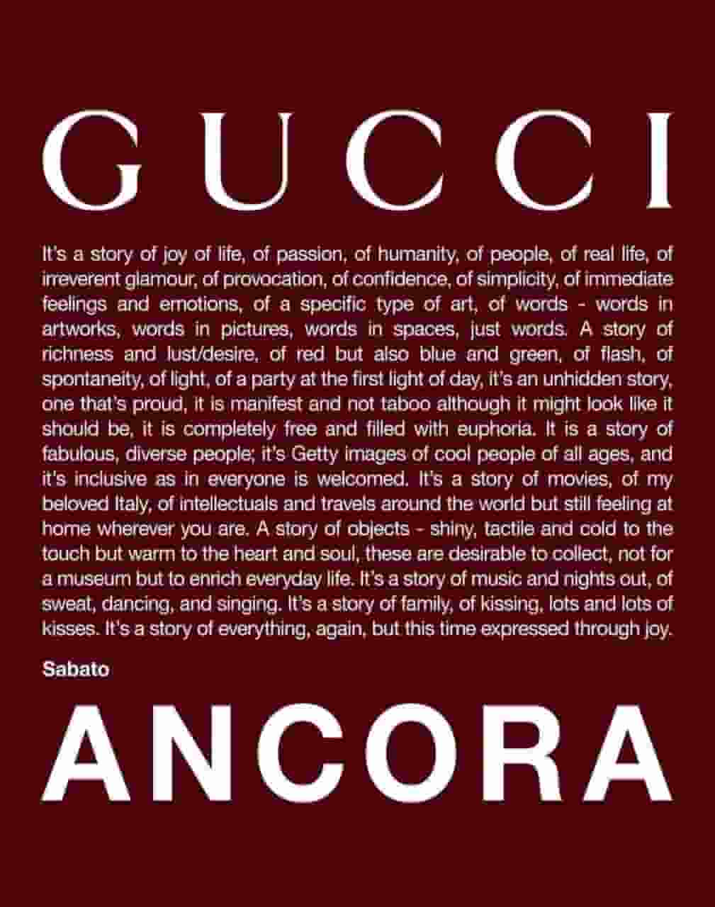 Gucci安可拉红系列