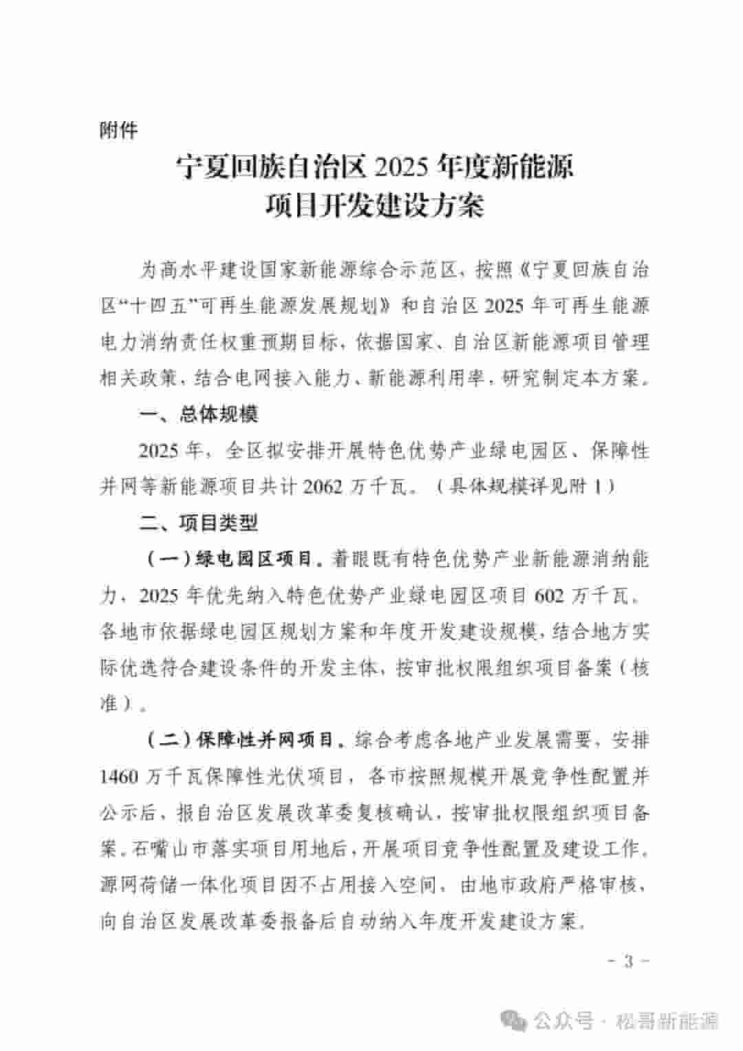 宁夏2025年新能源项目大单来袭：2062万千瓦绿电园区与保障性并网项目公布