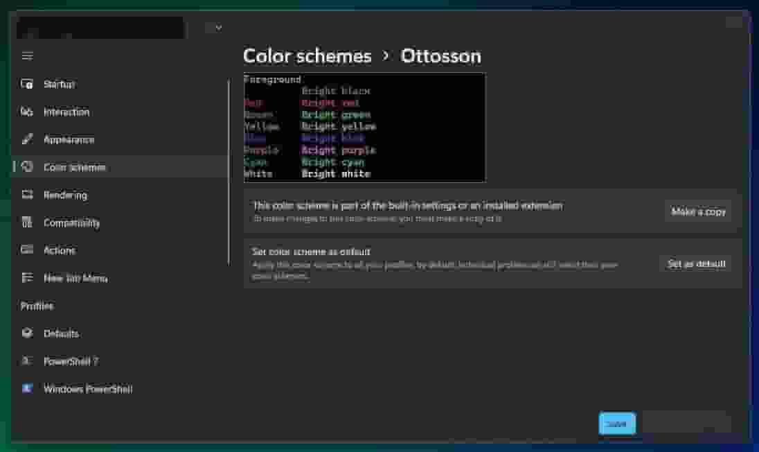 微软Win11终端Terminal大更新：Ottosson配色等新功能来袭