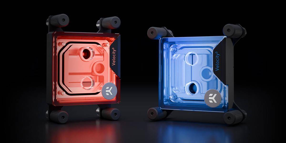 EK发布新一代Quantum Velocity³ CPU分体式水冷头，适配多平台降温更强劲