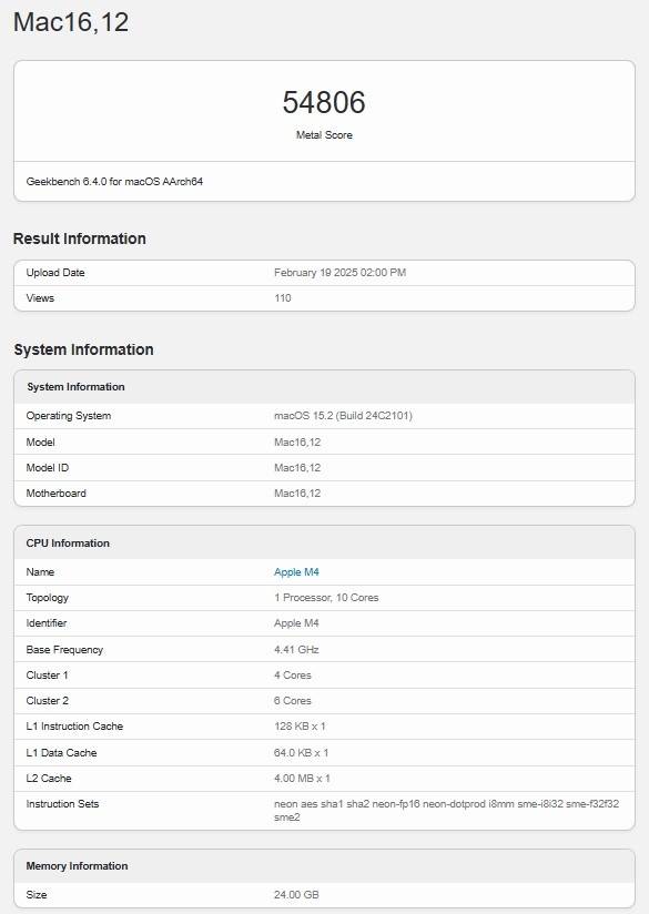 M4 MacBook Air跑分曝光：性能直逼MacBook Pro，差距仅5%！
