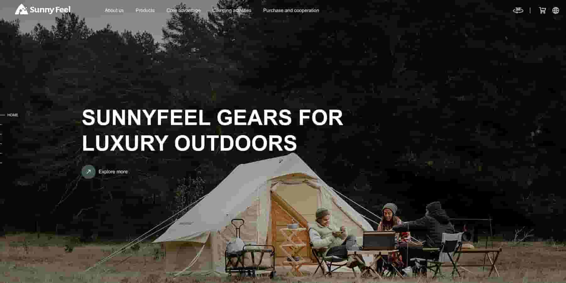 上海网站建设 山扉户外网站全新面世