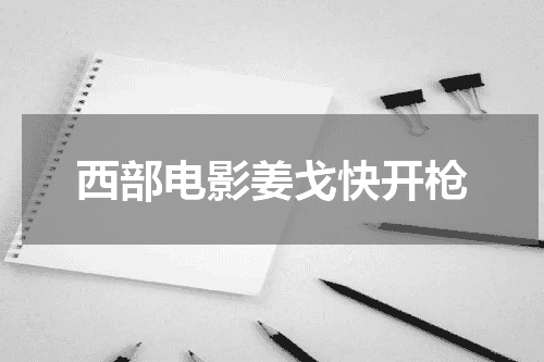 西部电影姜戈快开枪