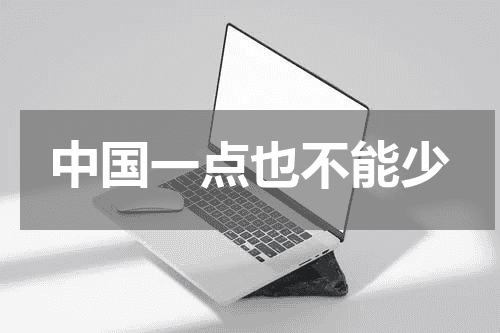 中国一点也不能少