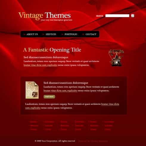 红色网站设计配色： 红色的力量 - 北京传诚信