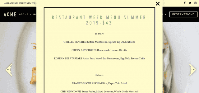 ACME餐厅<a href=https://www.kengniao.com/e/search/result/?searchid=51 target=_blank class=infotextkey>网站</a>设计