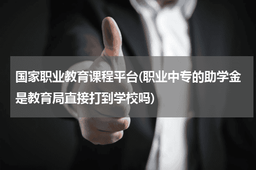 国家职业教育课程平台(职业中专的助学金是教育局直接打到学校吗)教育资讯网-教育行业资讯百科大全