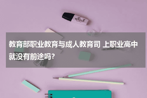 教育部职业教育与成人教育司 上职