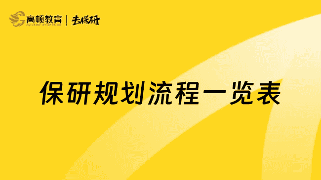 上海保研规划流程一览表，大学四年照抄这份攻略