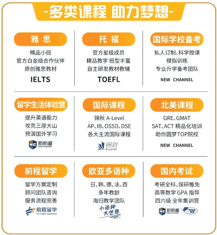 早鸟报名福利|深圳新航道秋季班课程安排出炉