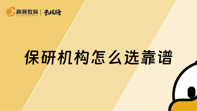 保研机构怎么选靠谱？多方面分析这家为何靠谱