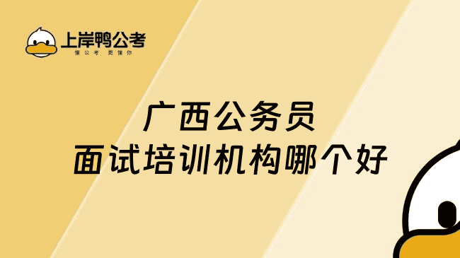 广西公务员面试培训机构哪个好
