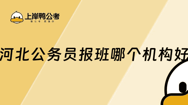 河北公务员报班哪个机构好