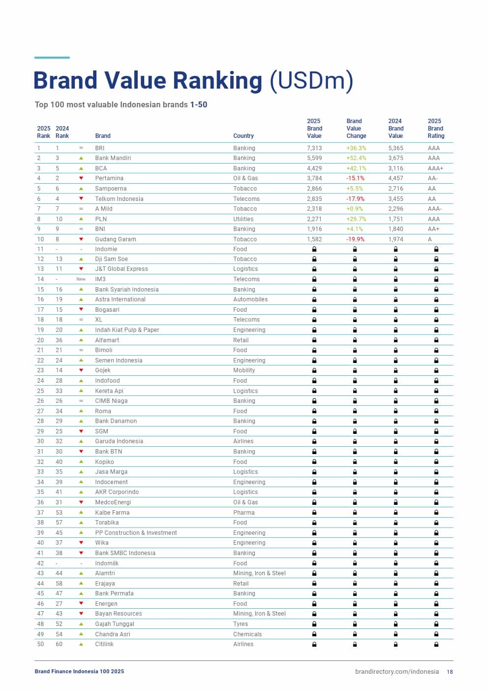 2025年印度尼西亚品牌100强(图18)