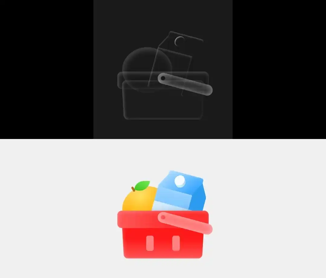 10分钟画完大厂图标！拆解京东外卖的轻拟物图标设计思路