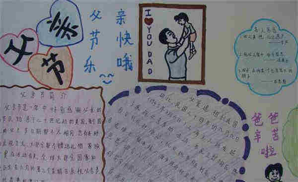 父亲节手抄报怎么画 父亲节手抄报怎么画